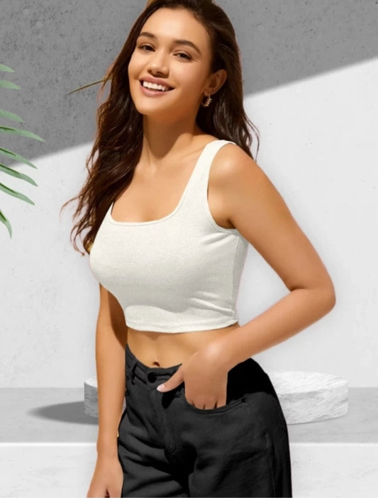 Multicolor Solid Cotton Blend Top | Pack of 3 | Women's Casual Wear - Set B