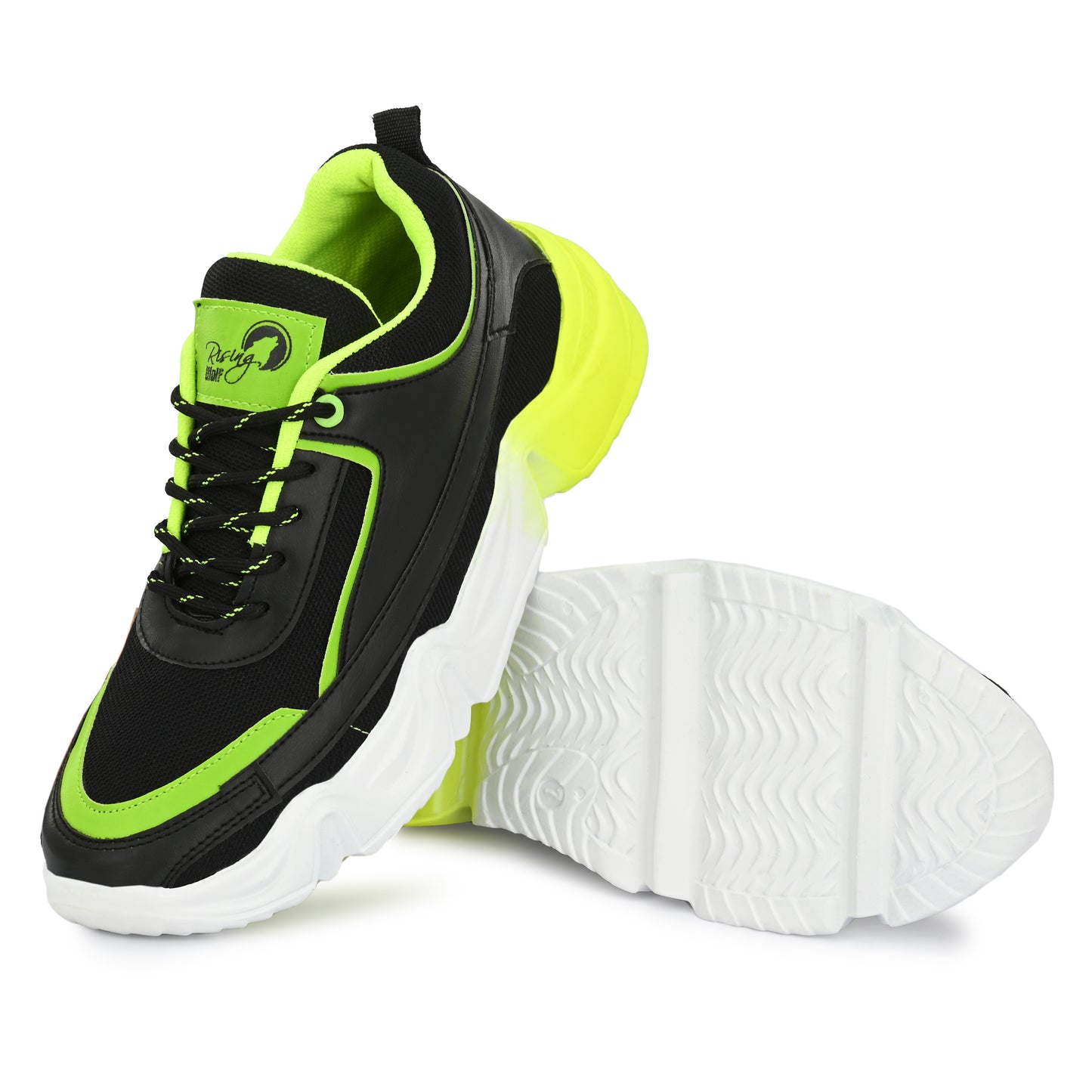 Green Sport Shoes | Men's Flexible & Cushioned Sports Shoes
