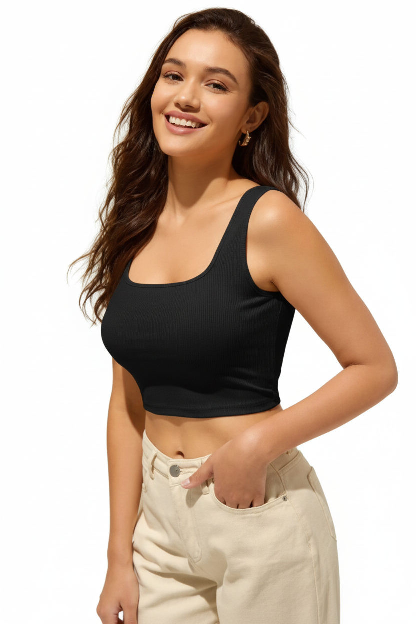 Black Crop Top