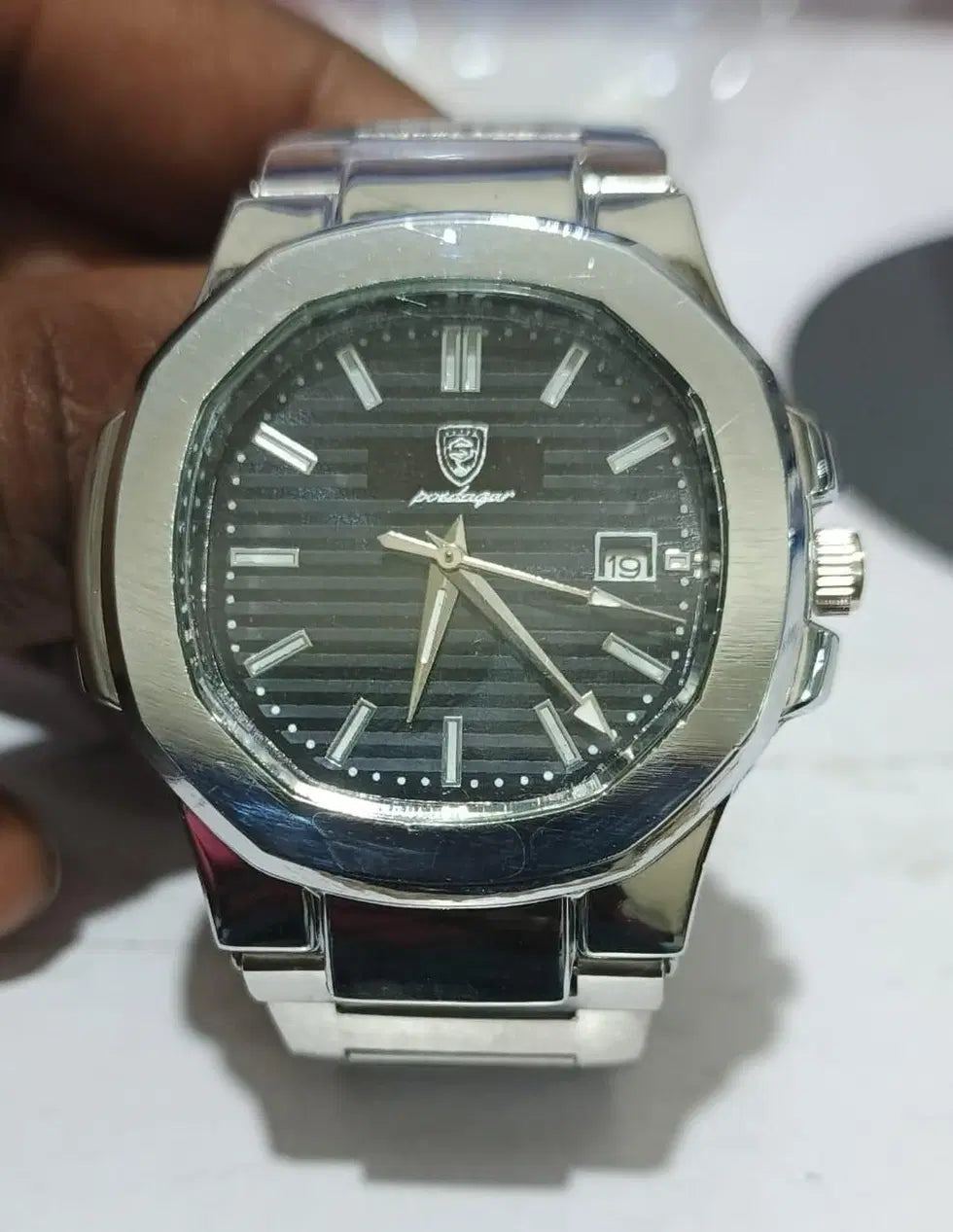 Luxury Stainless Steel Watch | Elegant Men's Analog Watch