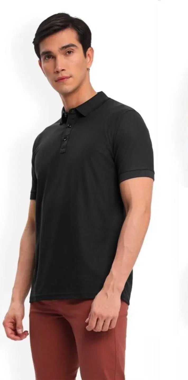 Poly Cotton Solid Half Sleeves Men's Polo T-shirt (Pack of 3)