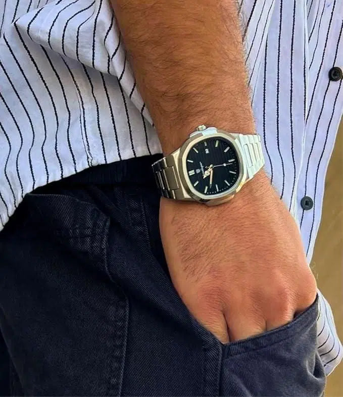 Luxury Stainless Steel Watch | Elegant Men's Analog Watch