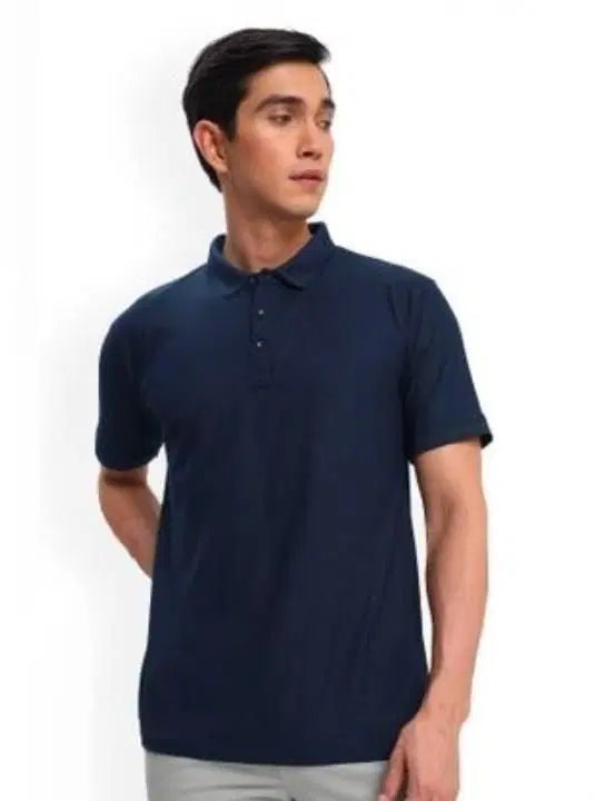 Poly Cotton Solid Half Sleeves Men's Polo T-shirt (Pack of 3)