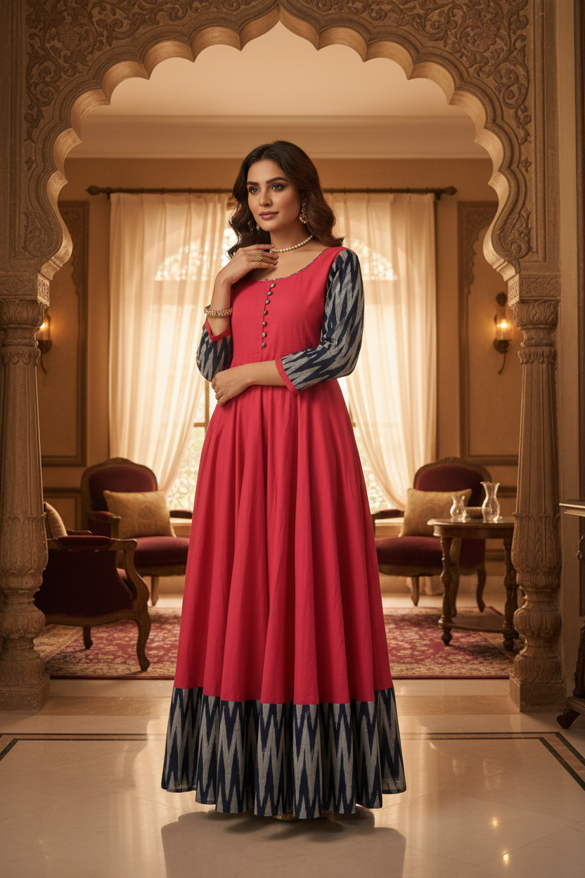 Women's Red Gown - Lifestyle